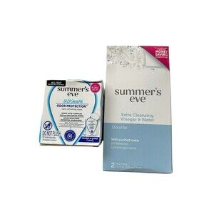 Bundle Summer's Eve Extra Cleansing Vinegar and Water Douche & Boric Acid Wipes